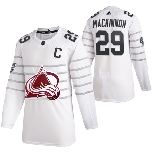 2020 NHL All Star Colorado Avalanche Trikot Nathan MacKinnon Weiß